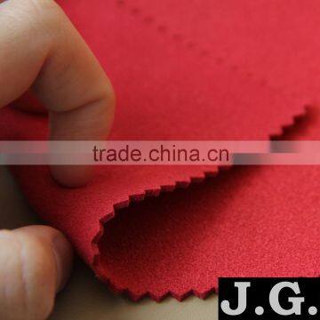 waterpfoof Red Nonwoven double sided microfiber faux suede 0.6mm~2.0mm for shoes, bags, luggage, sofa, furniture, gifts