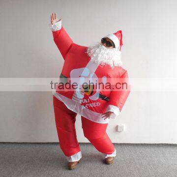 new 2016 adult inflatable santa claus costume