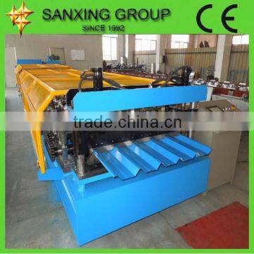 Sanxing Flat Corrugated Roof steel roll forming machine