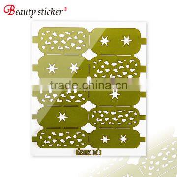 Bowknot Heart Nail Stencil Sticker photo-5