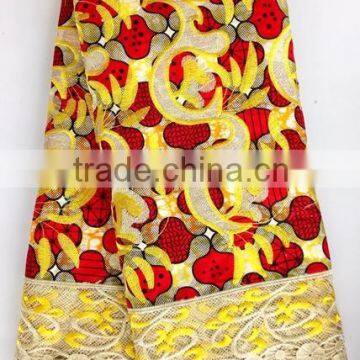 spandex african wax printed cotton fabric for night party dress