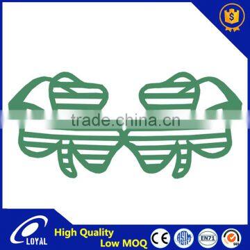 2016 Hot Sales Green Clover funny party glasses