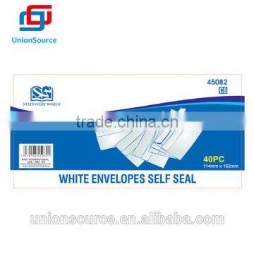 2015 New Design Self Seal White Envelope 40pcs