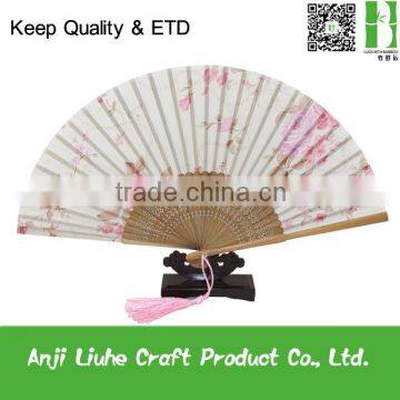 Japanese design silk hand fans for ladies