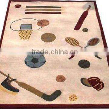 Hand Woven Wool Cut Pile Hand Tufted Kids Rug