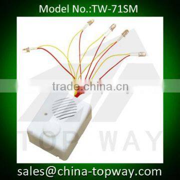 Push button recordable sound module with LED lights