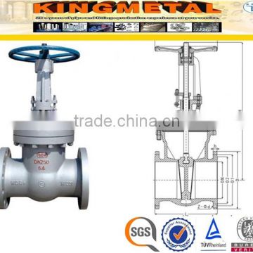 F304 Stainless Steel Handwheel Operated Rising Steam Gate Valve