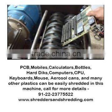 Waste circuit board shredder