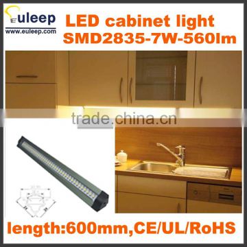 Aluminum,600mm Curving Degree Linkable LED Cabinet Light With on/off Switch,LED Driver With SAA Approved