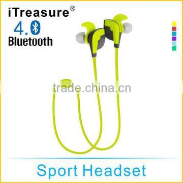 ITreasure Bluetooth Headset HIFI Sport Stereo Earphones With Mic Headphone Multi-point Handsfree for IPhone,Samsung ,LG HTC New photo-2