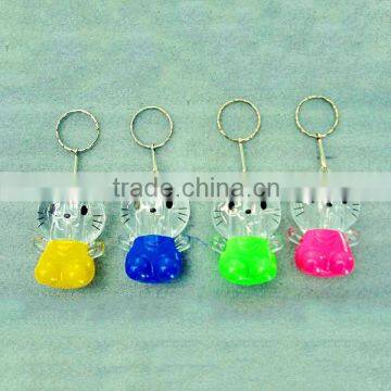 Cat shape led key rings