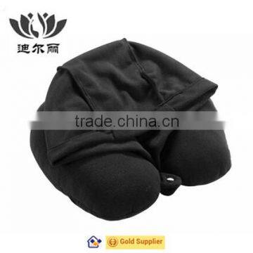 Hot selling polystyrene beads neck pillow with cap