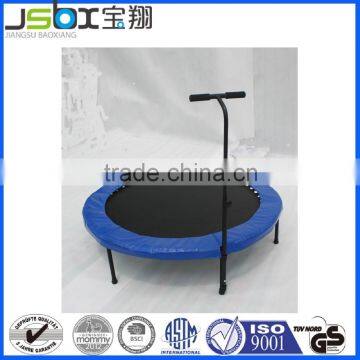 2015 popular big round trampoline with safty handle bar