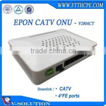 4FE+CATV GEPON ONU CATV Receiver Fiber Optical Node Compatible With ZTE/Huawei OLT photo-2