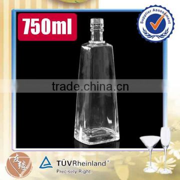 750ml empty custom high flint glass brandy glass bottle                        
                                                                                Supplier's Choice