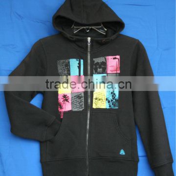 boys zipper fleece jackets with front print