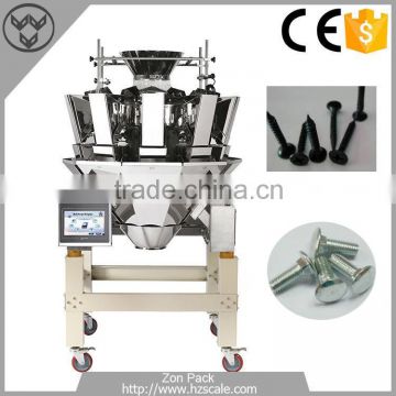 Automatic nut bolt /screw counting/nail multihead weigher for packing machine