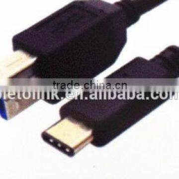 USB 2.0 Type C Printing Cable - C Male to B Male - 13.1 Ft Long