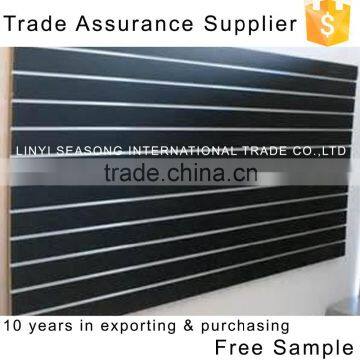 China 15mm black furniture garde melamine mdf groove boards