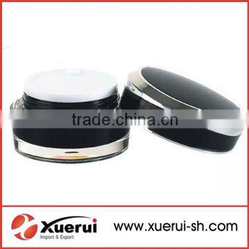 cosmetic acrylic jar, plated cover