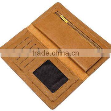 genuine leather name card holder pu passport card holder travel wallet
