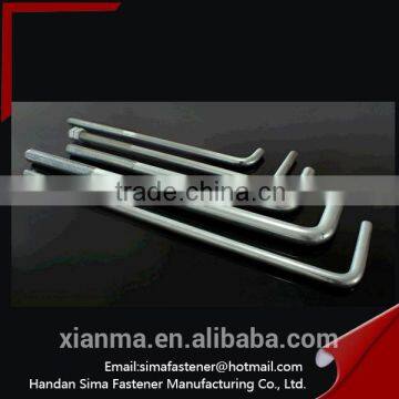 China Supplier M8-M56 Hdg High Strength Zinc-plated Foundation Anchor Bolt