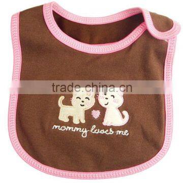 cotton baby bib embroidery bibs Bavoirs baberos