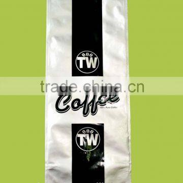 Customized side gusseted aluminum foil Coffee Bag with degassing valve