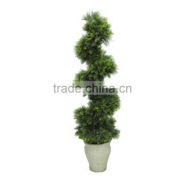 simulation cypress topiary spiral bonsai artificial boxwood spiral tree for chirstmas decoration