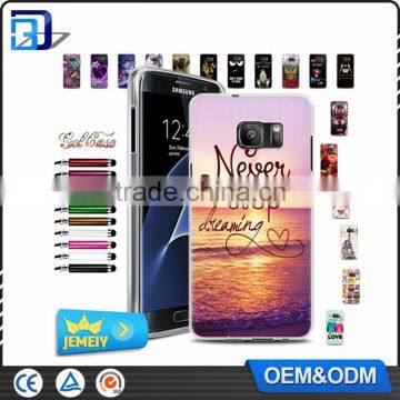 Hot Selling Cell Phone TPU Color Printed Back Cases for Samsung Galaxy S7