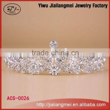 Flower shape wholesale beauty pageant crowns and tiaras