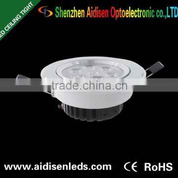 long Lifespan 7W LED Dimmable ceiling Downlights