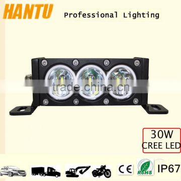 hot sale 30w led light bar headlight amber light bar single row light bar