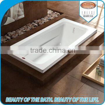 Soaking used function acrylic drop in deep bathtub price