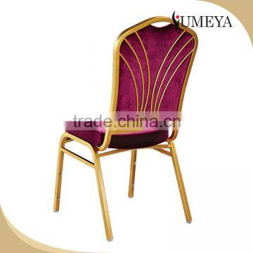 Luxury Modern Hotel Banquet Hall Chair Stainless Steel Legs Dining Chair photo-3