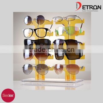 New Hot 2 Row 10 Pairs of Eyeglasses Sunglasses Glasses Display Stand Holder Rack