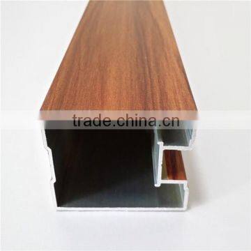 Durable aluminum extrusions 6063 6061 t5 t6 for industrial in wood grain color