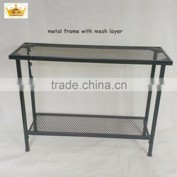 Fashion plating finishing 2 tiers storage rack