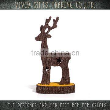 new design deer shape custom polyresin fashion 3d home decor products