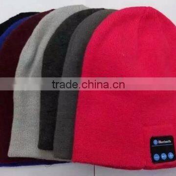 Wholesale bluetooth headphone beanie hat, knitted wireless bluetooth earphone winter warm hat