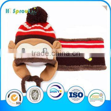 Super warm Lovely Knitted Baby Cap and Scarf Set