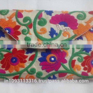 Latest Design Indian gypsy embroidery bags hippie Vintage Banjara Clutch Bag