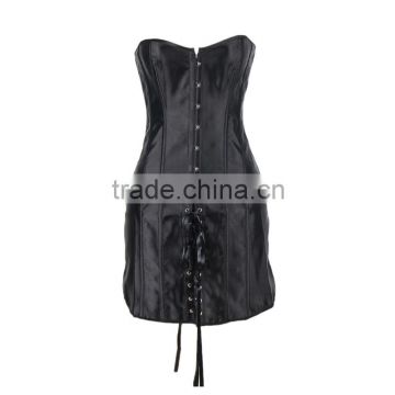 New design mature women sexy leather lingerie bustier sexy corset