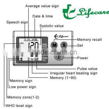 Upper arm type CE approved Blood pressure monitor auto