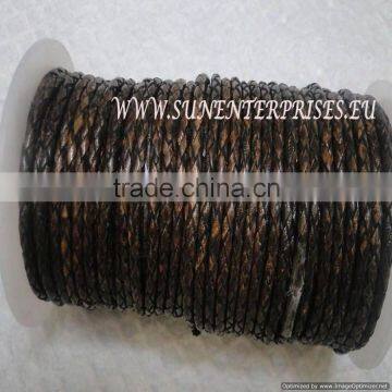 Braided Leather Cords -Oval Leather Leather SE PB 15 photo-4