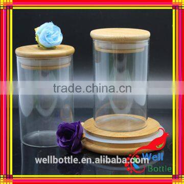 Glassbottle With Wood Cap Glass Food 950ml Storage Container With Cork Wood Lid for Food photo-6