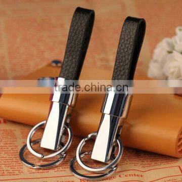 High Quality Genuine Leather Keychains for business gift K0013