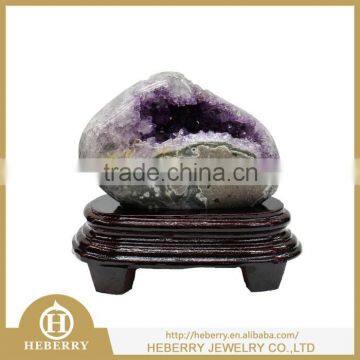 high quality amethyst geode carving fengshui products for decoration