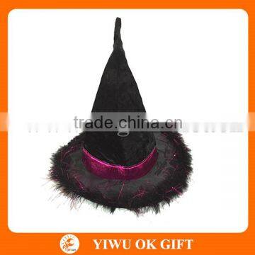 New Arrival Halloween Witch Hat with Feather