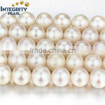 12mm largest size AA full round natural freshwater cultured pearl beads